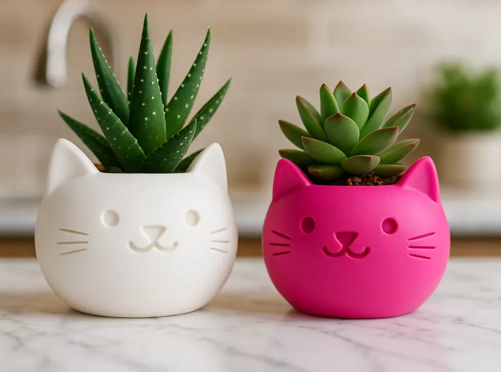 Maceta Gato - Makers 3D